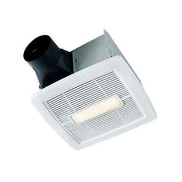 Broan-Nutone Broan-Nutone AEN80BL 80 CFM 1.5 Sones In-Vent Series Single-Speed Fan with LED Light; White AEN80BL